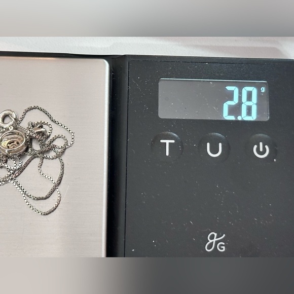 DIAMOND PENDANT NECKLACE STERLING SILVER 3396 B - Picture 5 of 11